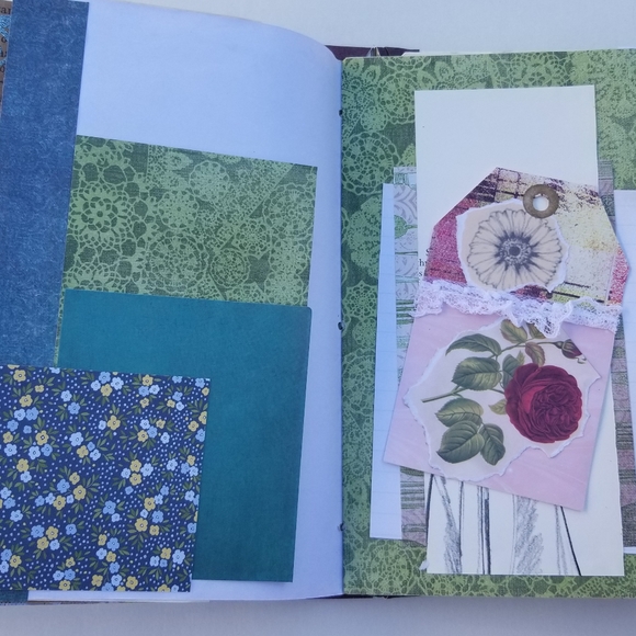 Large Vintage style Junk Journal Loaded Authentic Vintage Pieces 74 pages - Picture 6 of 8